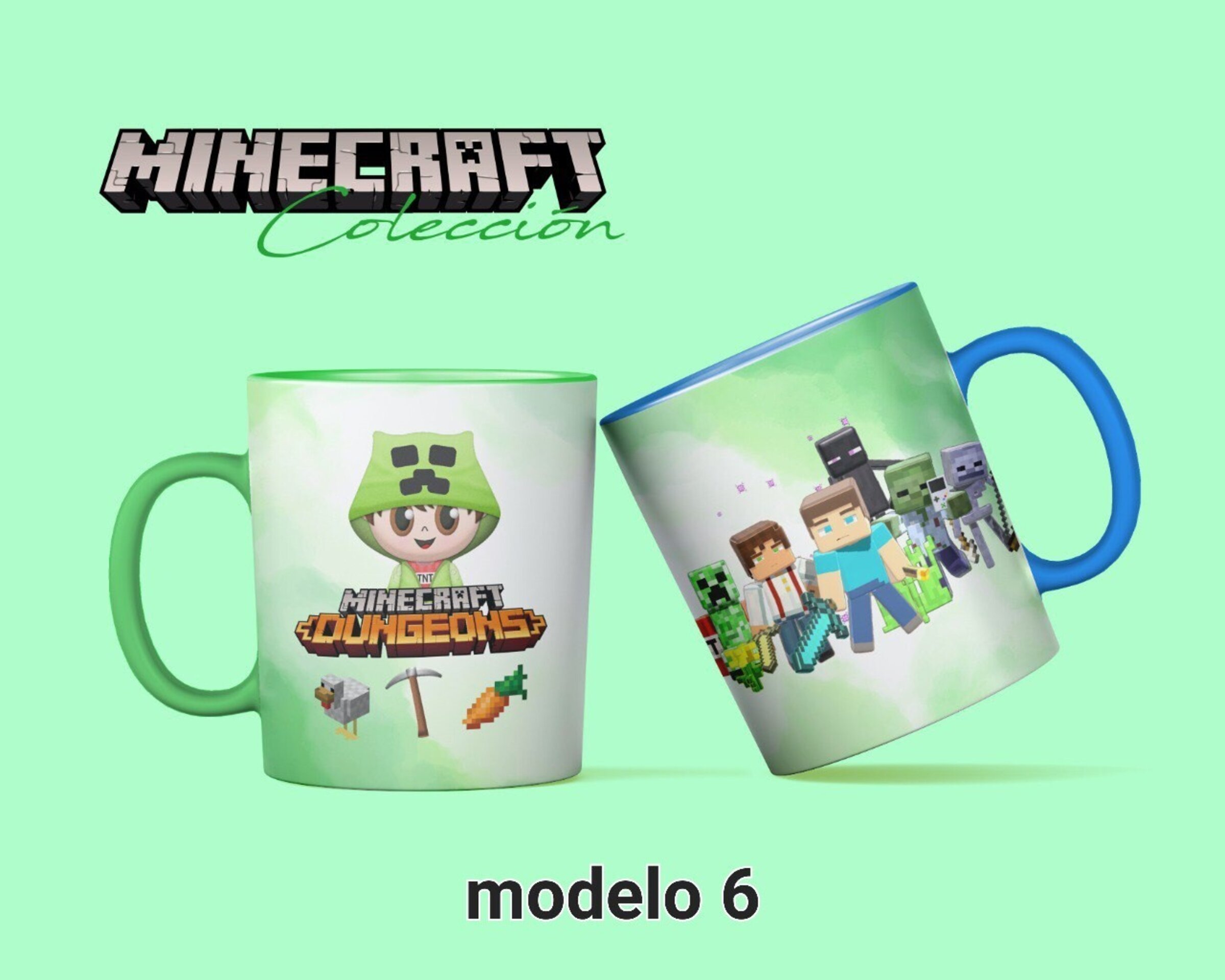 Tazas Minecraft - 6