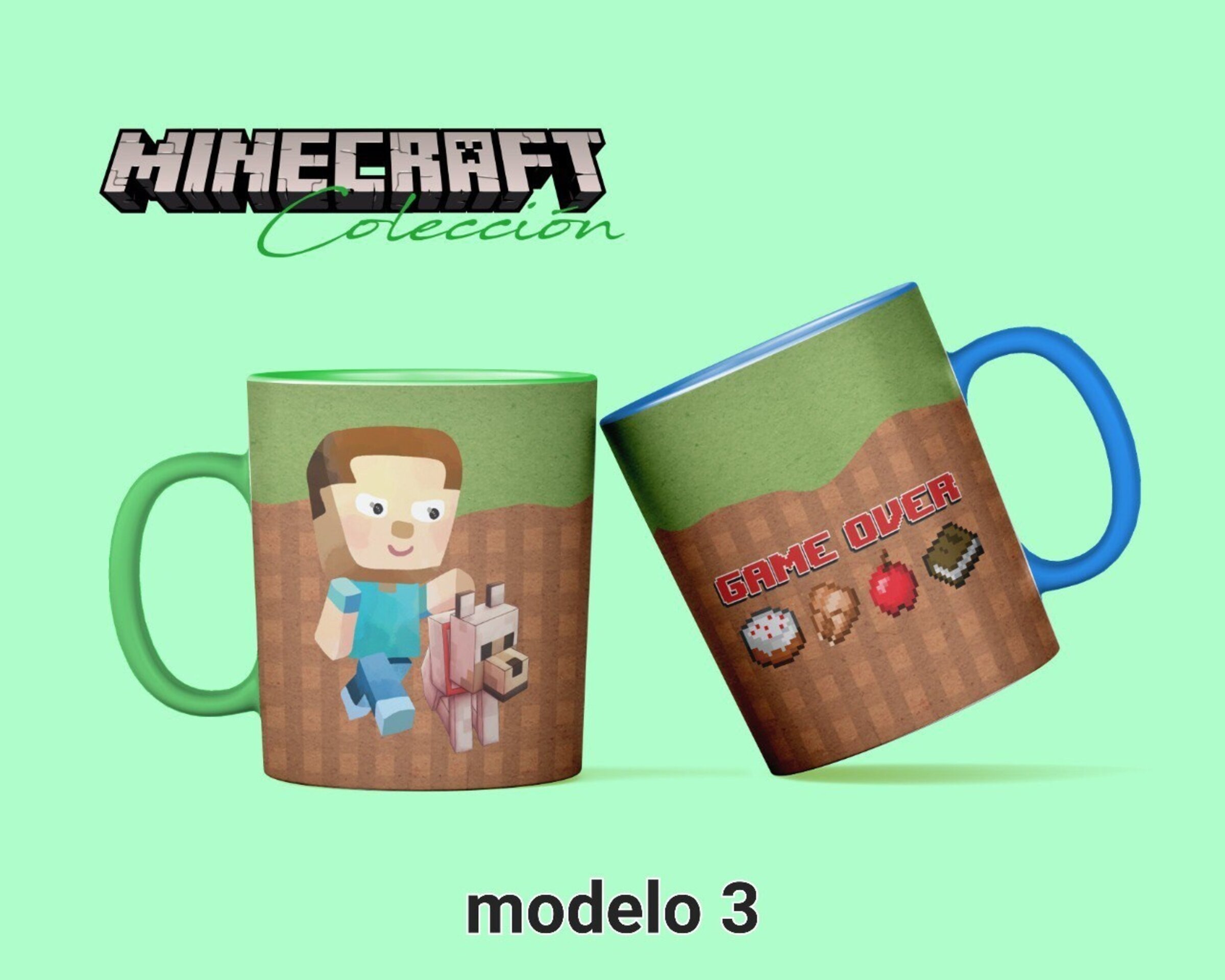 Tazas Minecraft - 3